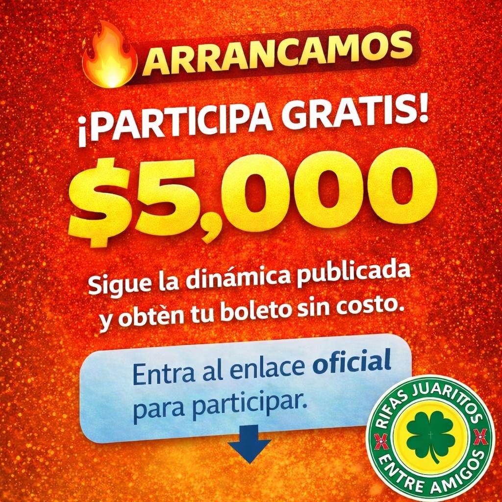 GRATIS GRATIS GRATIS ❤️ RIFA DE $5,000 PESOS – CON DINAMICA EN FACEBOOK |  10 DE MAYO ❤️